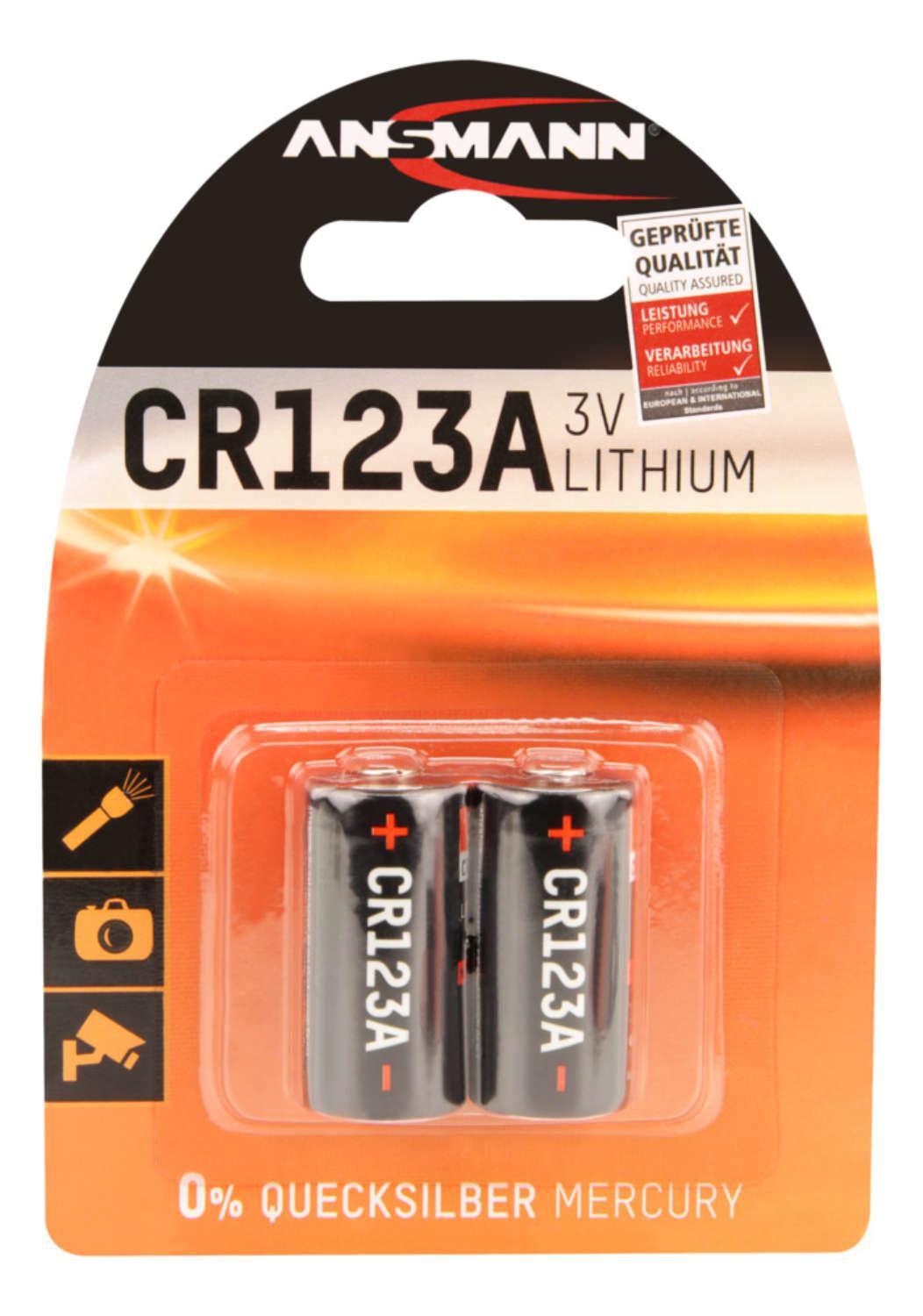 Batteria CR123A ANSMANN CR17335