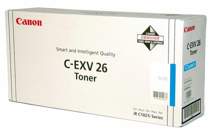 Canon C-EXV26 cartuccia toner 1 pz Originale Ciano (Canon EXV26C Cyan Standard Capacity Toner Cartridge 6k pages - 1659B006)