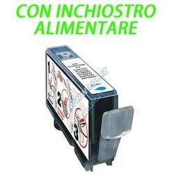 CLI-521C CARTUCCIA CON INCHIOSTRO ALIMENTARE COMPATIBILE CANON CLI-521C CIANO