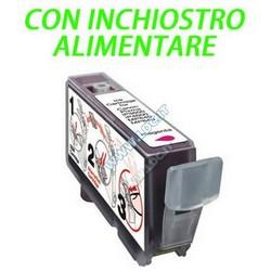 CLI-521M CARTUCCIA CON INCHIOSTRO ALIMENTARE COMPATIBILE CANON CLI-521M MAGENTA