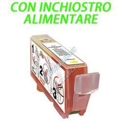 CLI-521Y CARTUCCIA CON INCHIOSTRO ALIMENTARE COMPATIBILE CANON CLI-521Y GIALLO