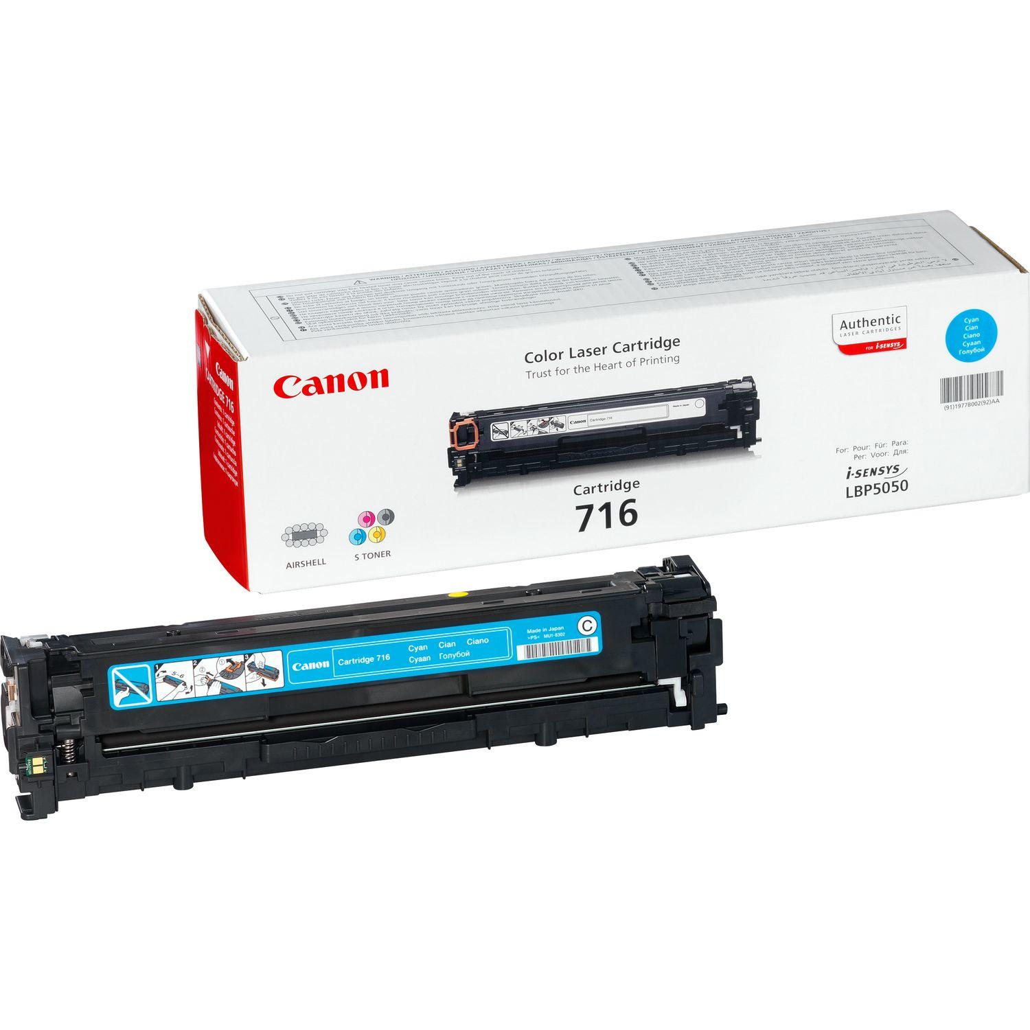 Canon 716 Cyan cartuccia toner 1 pz Originale Ciano (CANON 716 CYAN TONER1979B002)