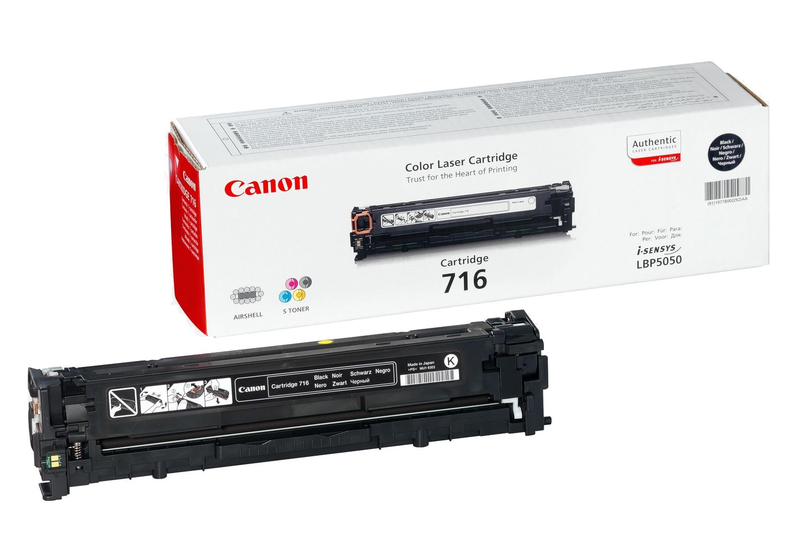 Canon Cartridge 716 Black cartuccia toner 1 pz Originale Nero (CANON 716 BLACK TONER 1980B002)