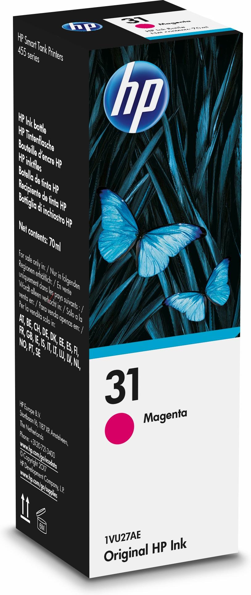 HP 31 70-ml Magenta Original Ink Bottle Originale