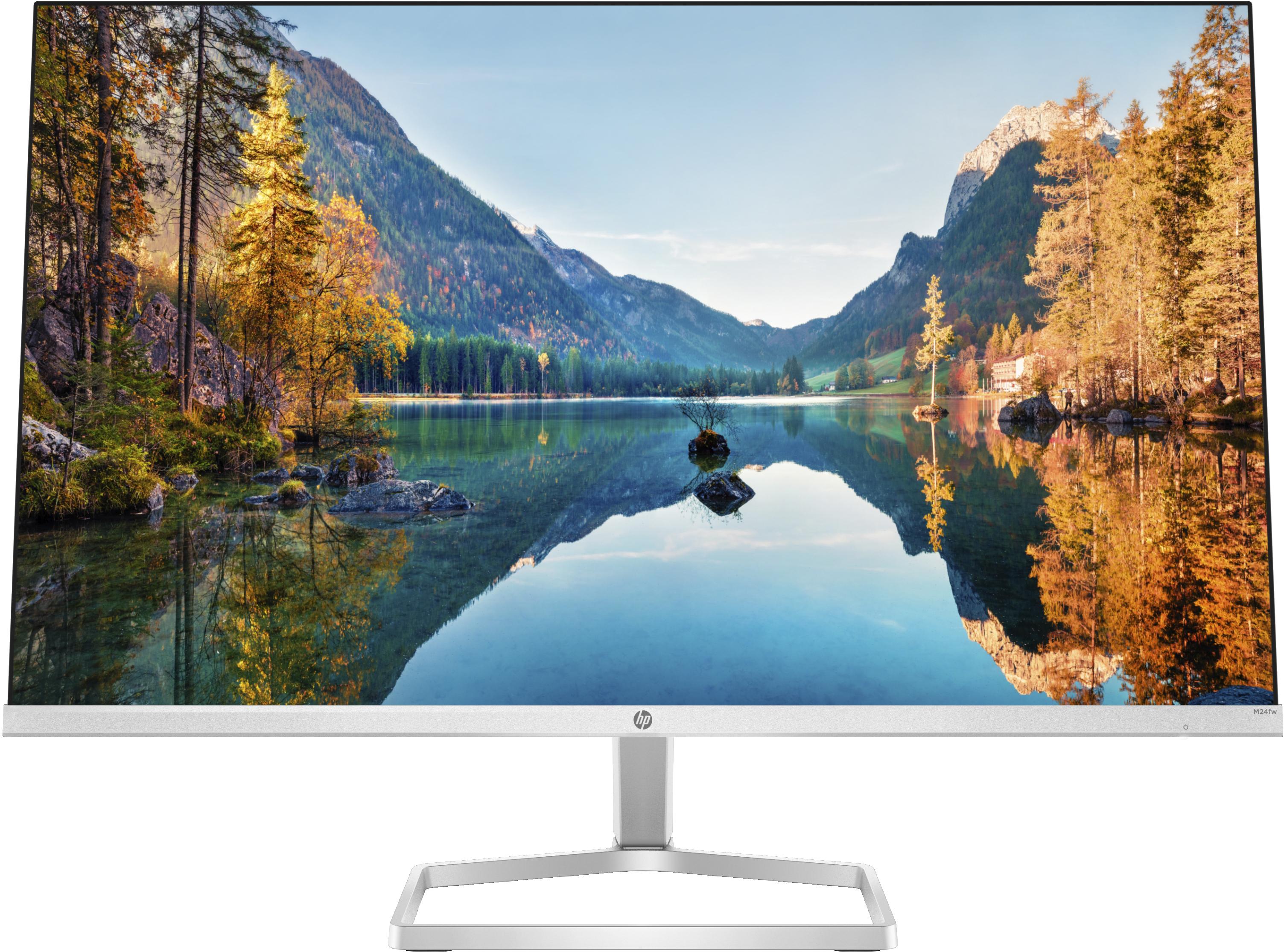 HP Monitor FHD M24fw (M24Fw 60.5 Cm [23.8] 1920 X - 1080 Pixels Full Hd Led - Silver - Warranty: 12M)