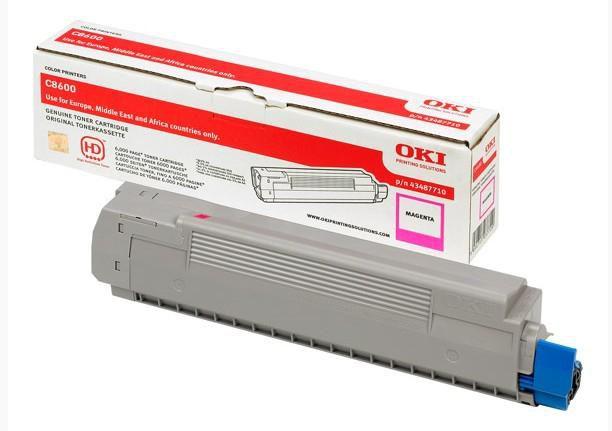 OKI 43487710 cartuccia toner 1 pz Originale Magenta (TONER MAGENTA PER C8600 - 6.000 PAGINE . .NS)