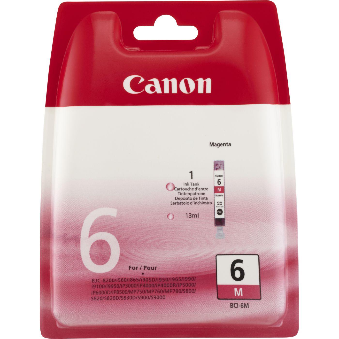 Canon Cartuccia d'inchiostro magenta BCI-6M (Canon BCI-6M - magenta - original - bl)