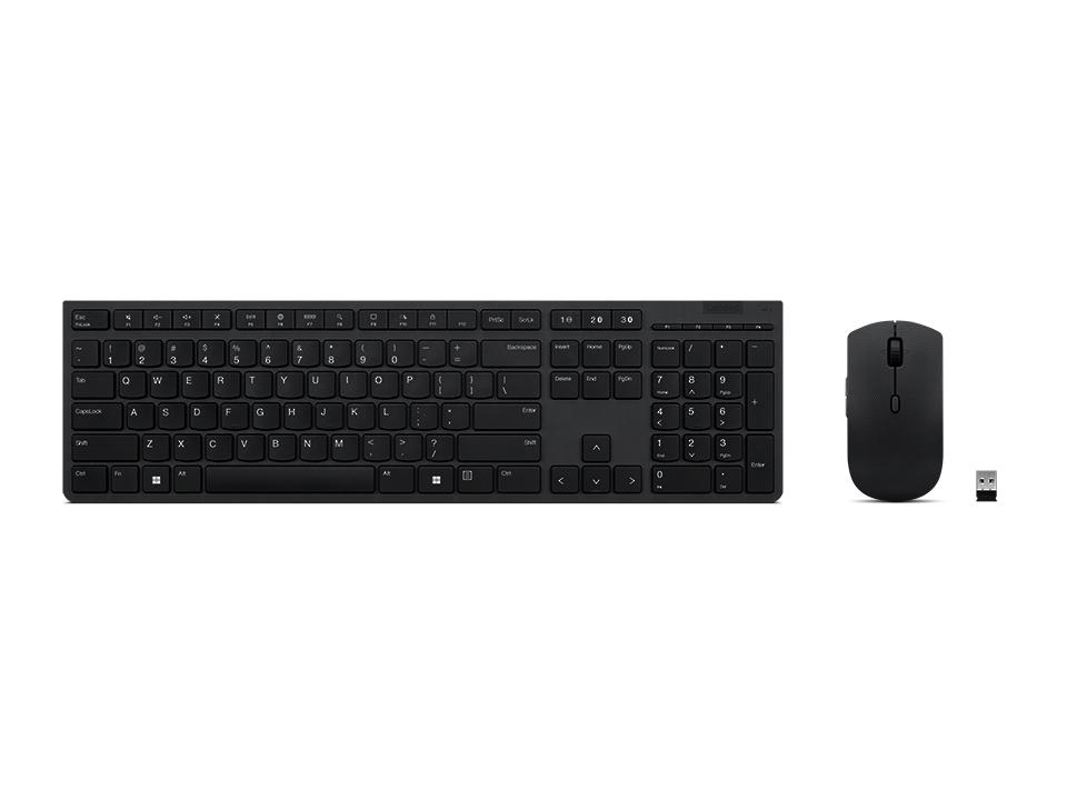 Lenovo 4X31K03968 tastiera Mouse incluso RF senza fili + Bluetooth Inglese US Grigio