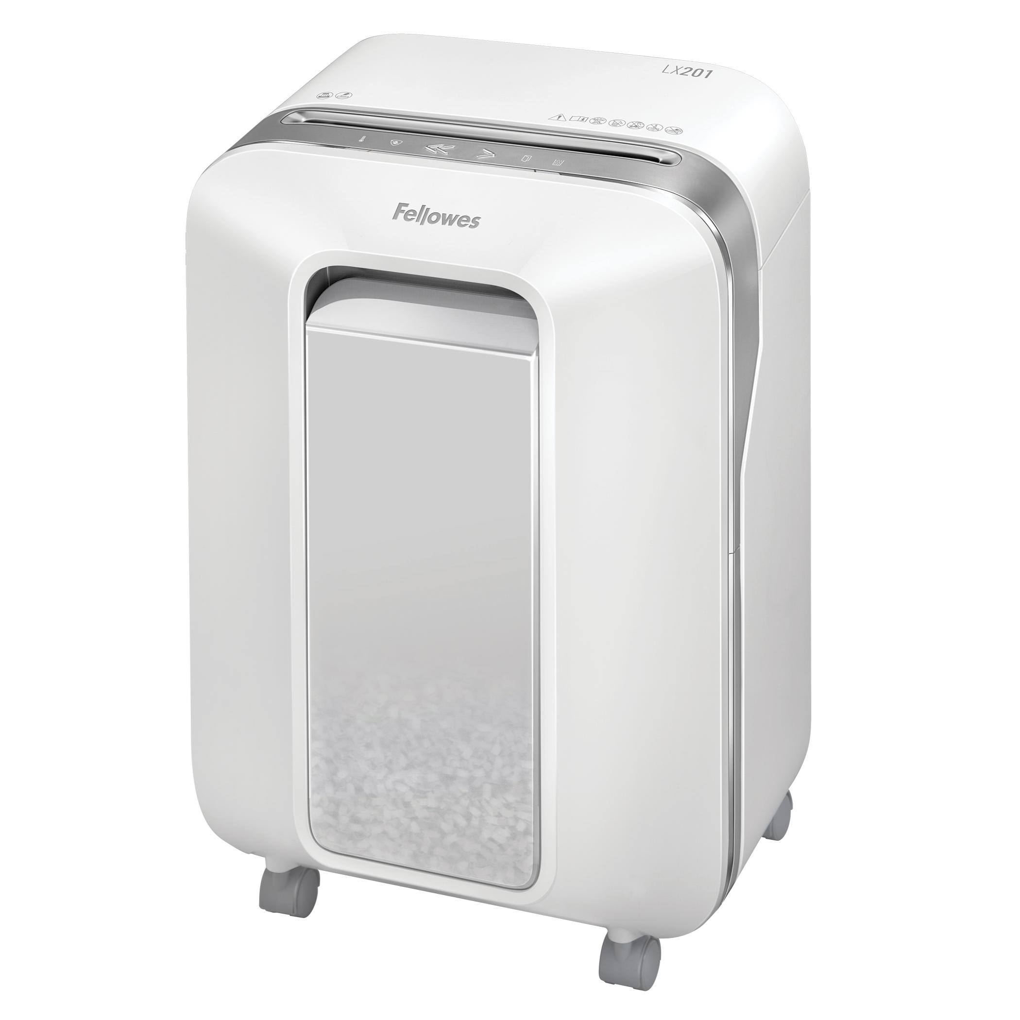 Fellowes Powershred LX201 distruggi documenti Taglio a frammenti 23 cm Bianco