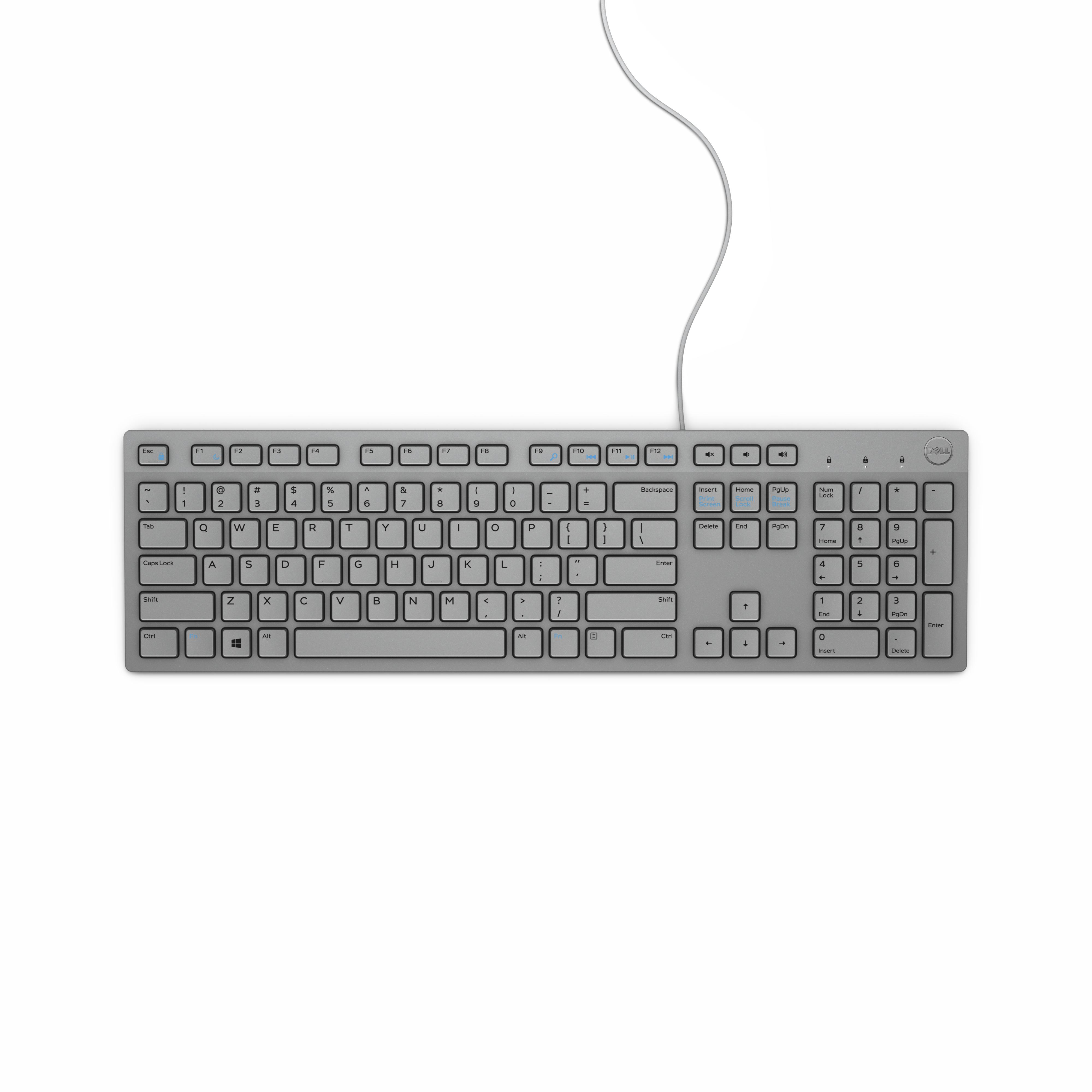 DELL KB216 tastiera USB QWERTY US International Grigio