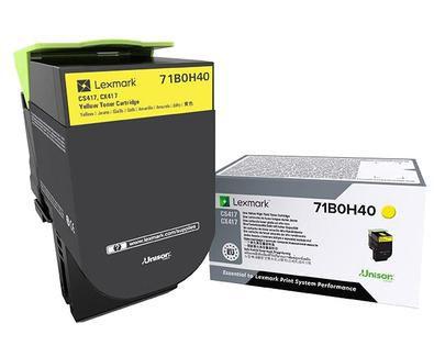 Cartuccia toner Lexmark 71B0H40 1 pz Originale Giallo