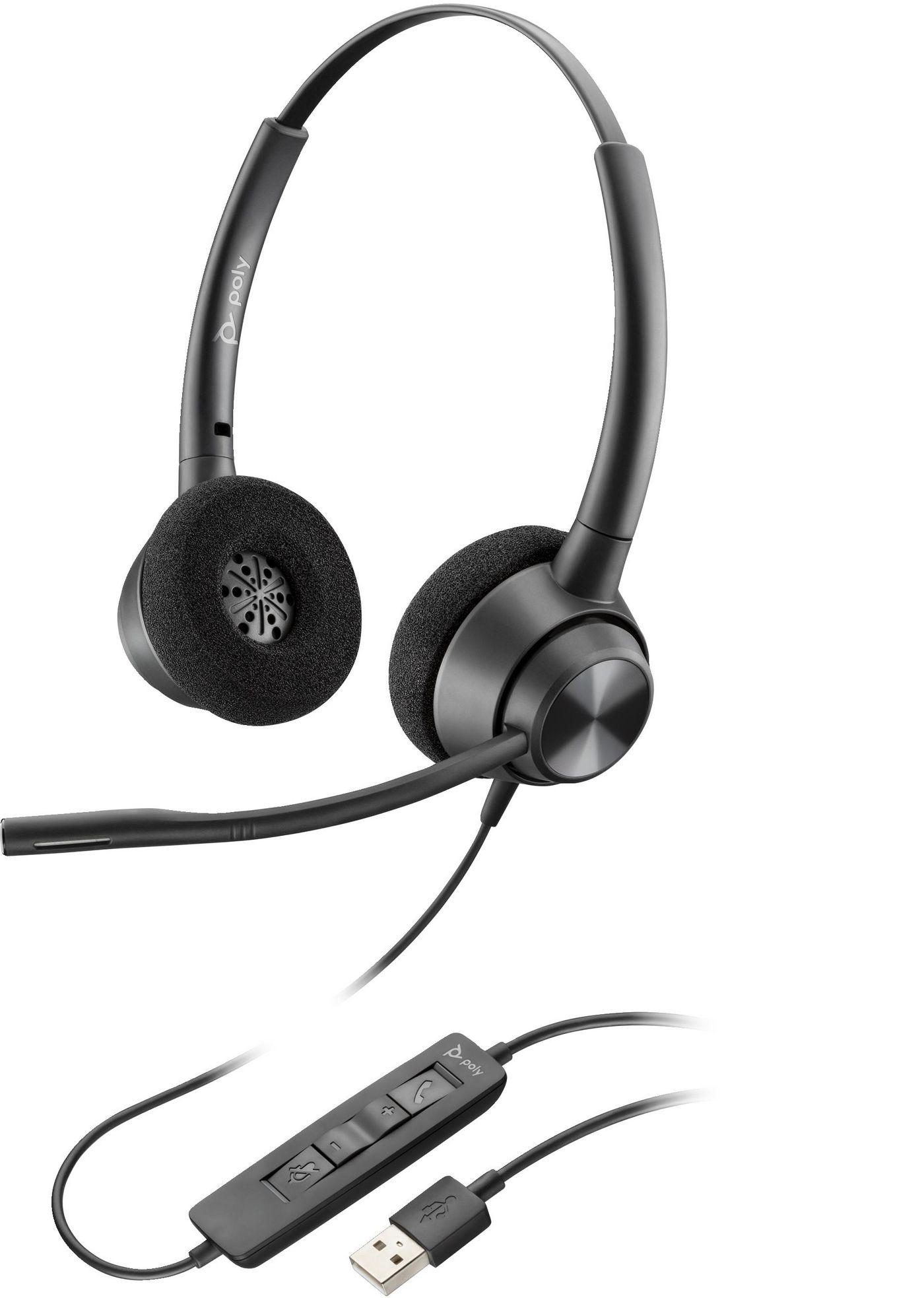 POLY Cuffia monofonica USB-A EncorePro 310 TAA (310 ENCOREPRO HEADSET EP310 - USB-A WW)