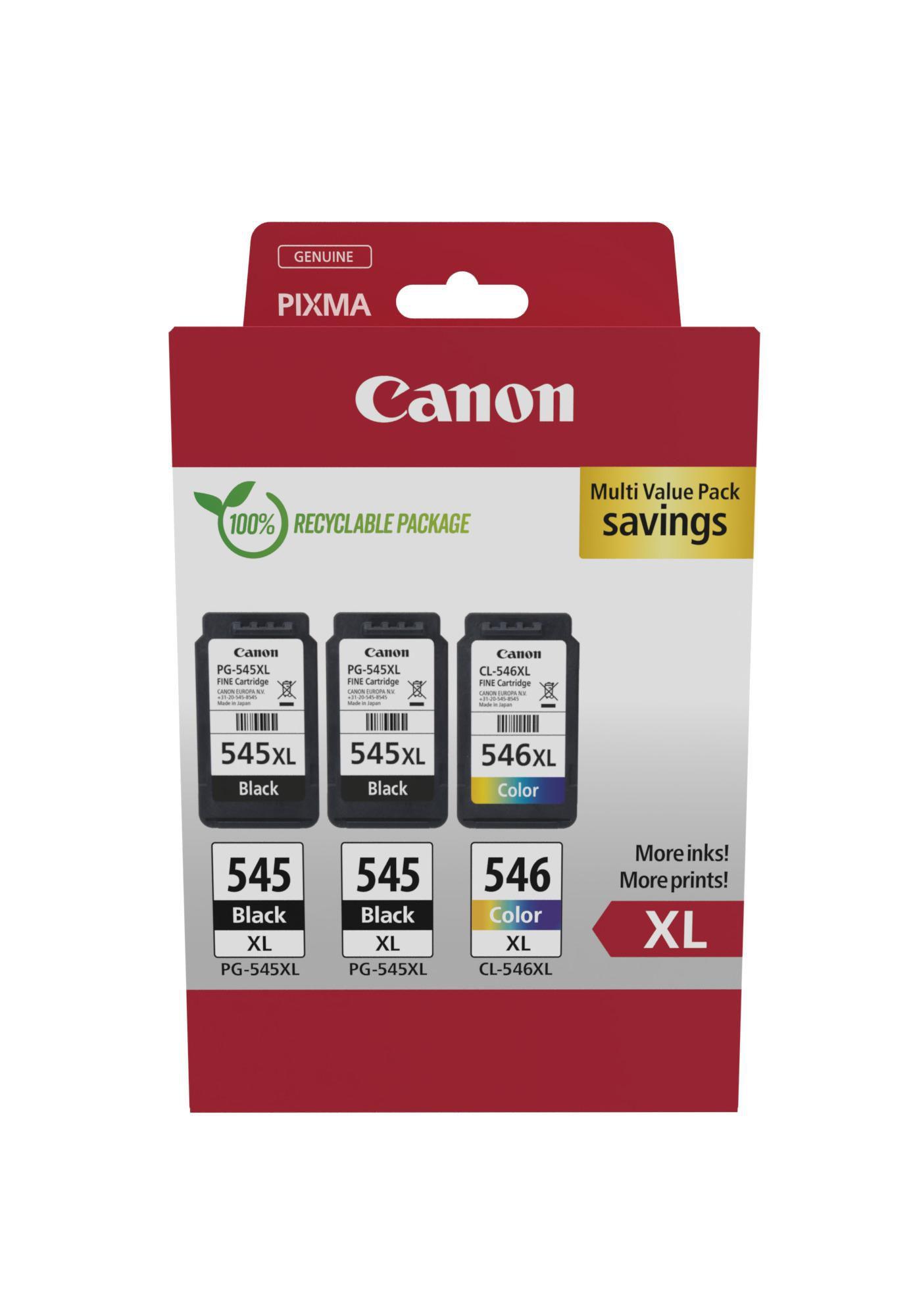 CANON CARTUCCIA INK MULTIPACK 8286B013 PG-545XLX2/CL-546XL