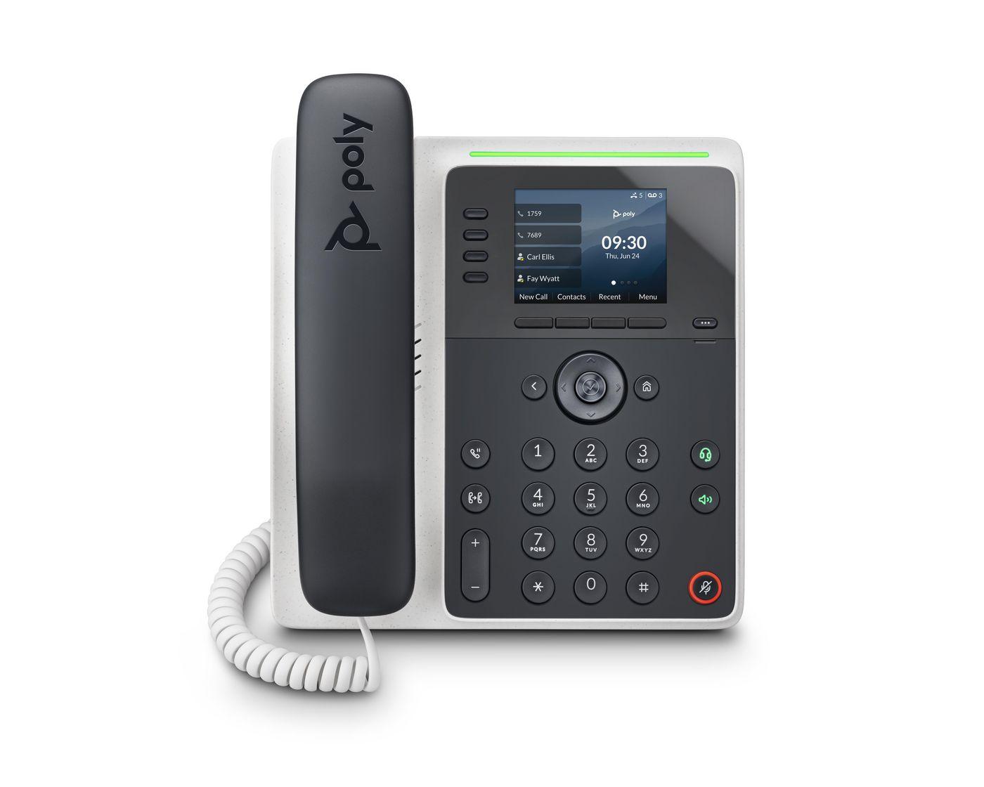 POLY Telefono IP Edge E220 abilitato per PoE (EDGE E200 IP PHONE - )