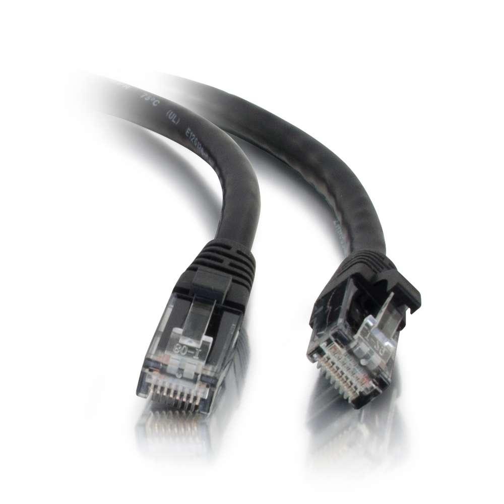 C2G 83184 cavo di rete Nero 3 m Cat5e U/UTP [UTP] (C2G Cat5e Booted Unshielded [UTP] Network Patch Cable - Patch cable - RJ-45