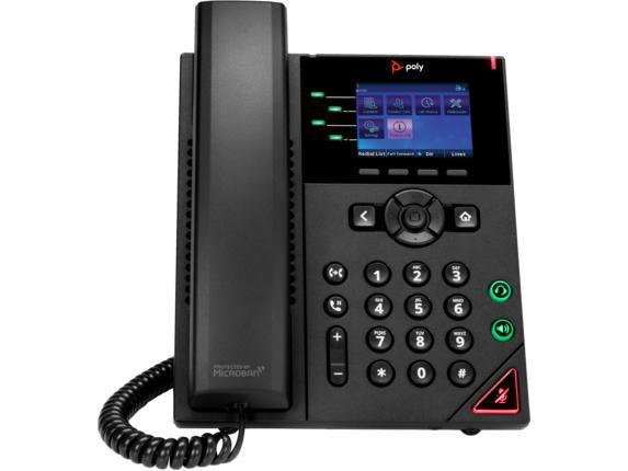 POLY Telefono IP OBi VVX 250 a 4 linee abilitato per PoE (POLY OBI VVX 250 4-IP PH POE-E - ) - Versione UK