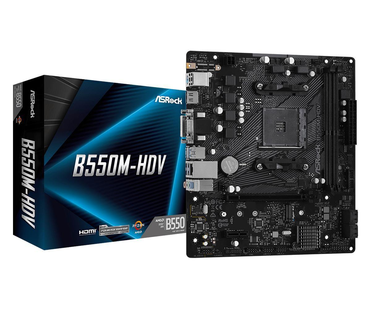 B550M-Hdv Amd B550 Presa Am4