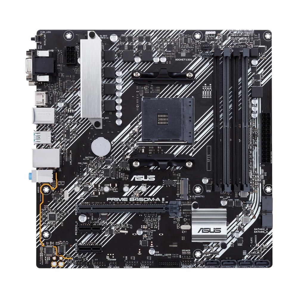 ASUS PRIME B450M-A II AMD B450 Socket AM4 micro ATX (ASUS AM4 PRIME B450M-A II M-ATX)