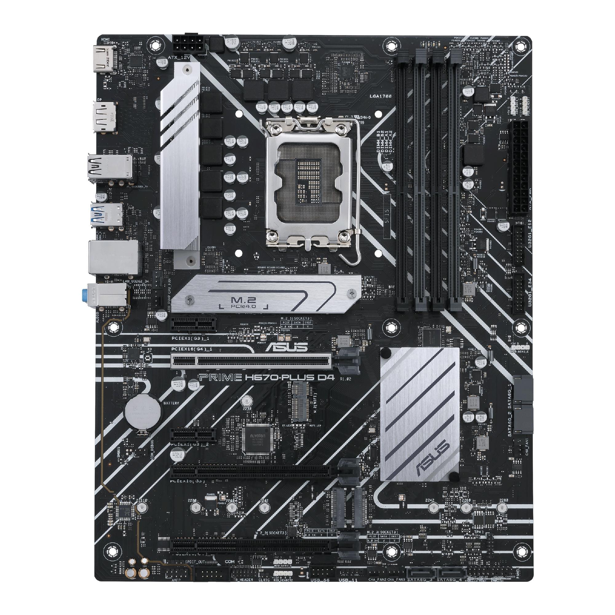 ASUS PRIME H670-PLUS D4 Intel H670 LGA 1700 ATX