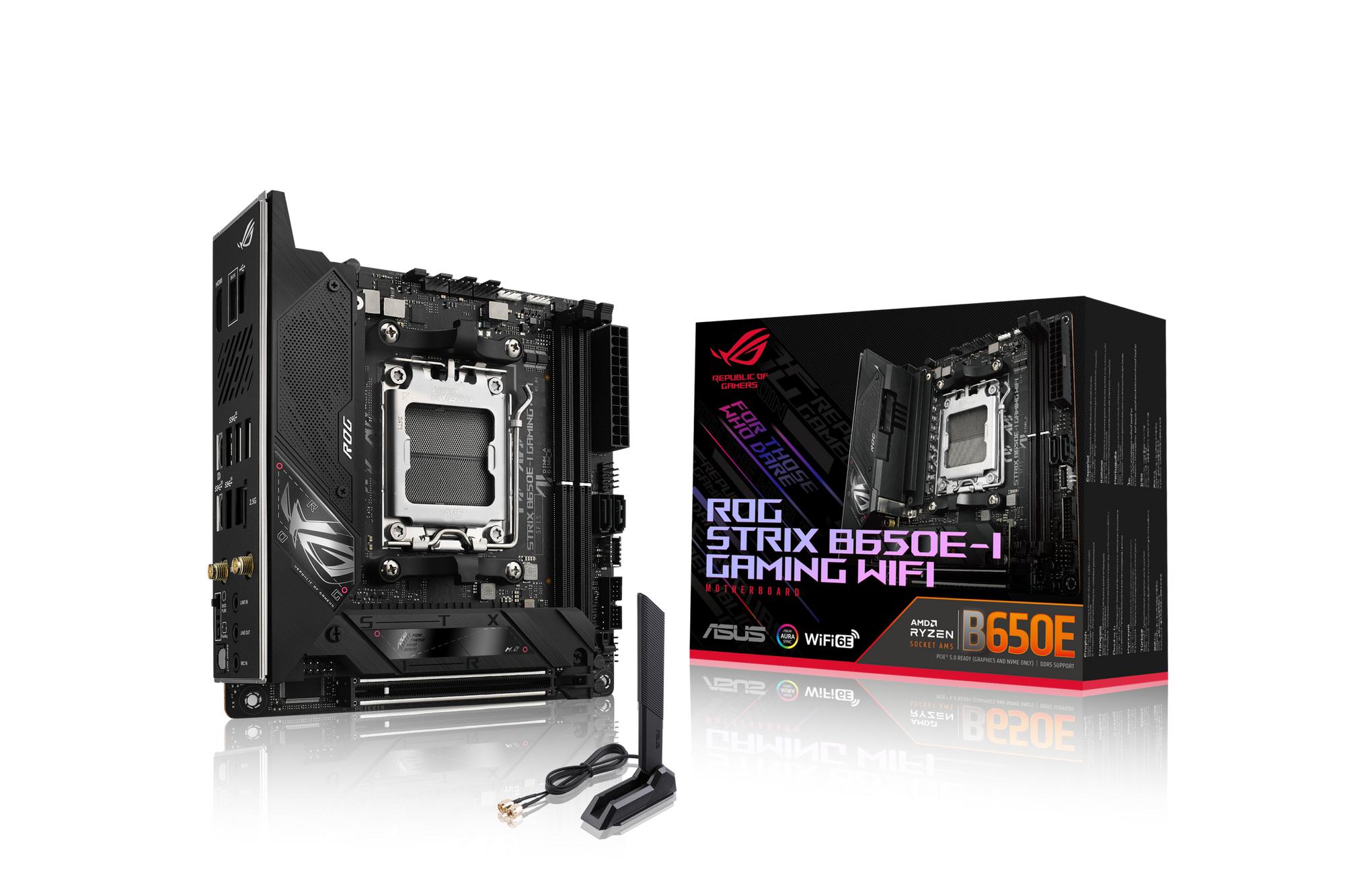 ASUS ROG STRIX B650E-I GAMING WIFI AMD B650 Presa di corrente AM5 mini ITX