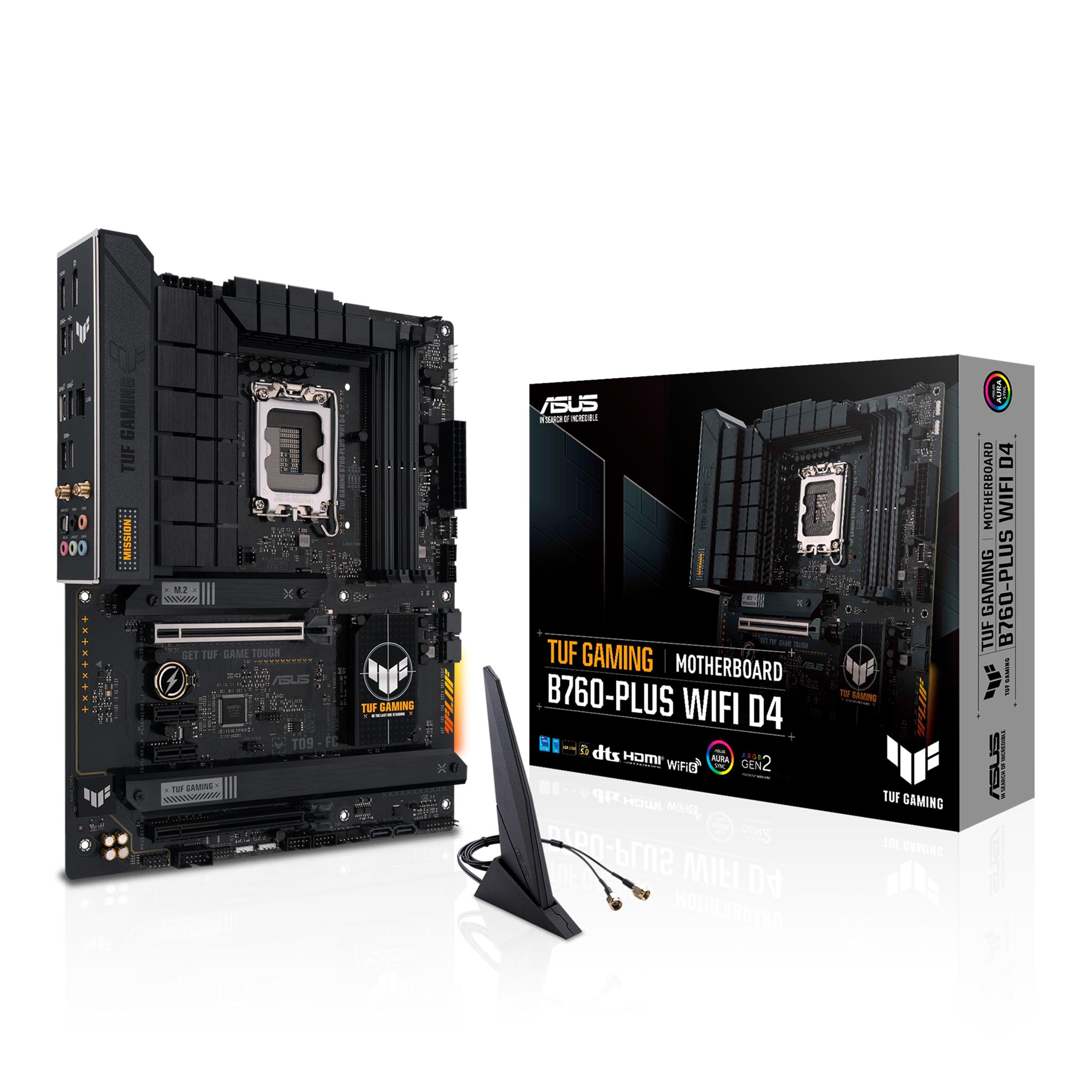 ASUS TUF GAMING B760-PLUS WIFI D4 Intel B760 LGA 1700 ATX (ASUS TUF GAMING B760-PLUS WIFI D4 ATX)