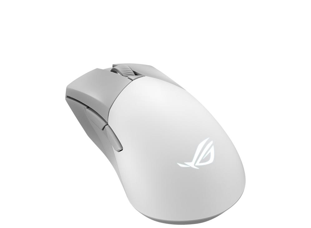 ASUS ROG Gladius III Wireless Aimpoint White mouse Giocare Mano destra RF Wireless + Bluetooth + USB Type-A Ottico 36000 DPI