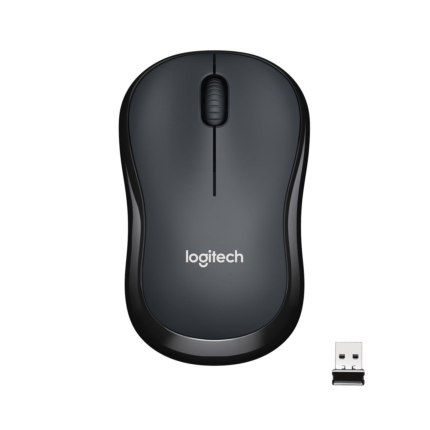 Logitech M220 SILENT Mouse Wireless, 2,4 GHz con Ricevitore USB, Tracciamento Ottico 1000 DPI, Durata Batteria di 18 Mesi, Ambi