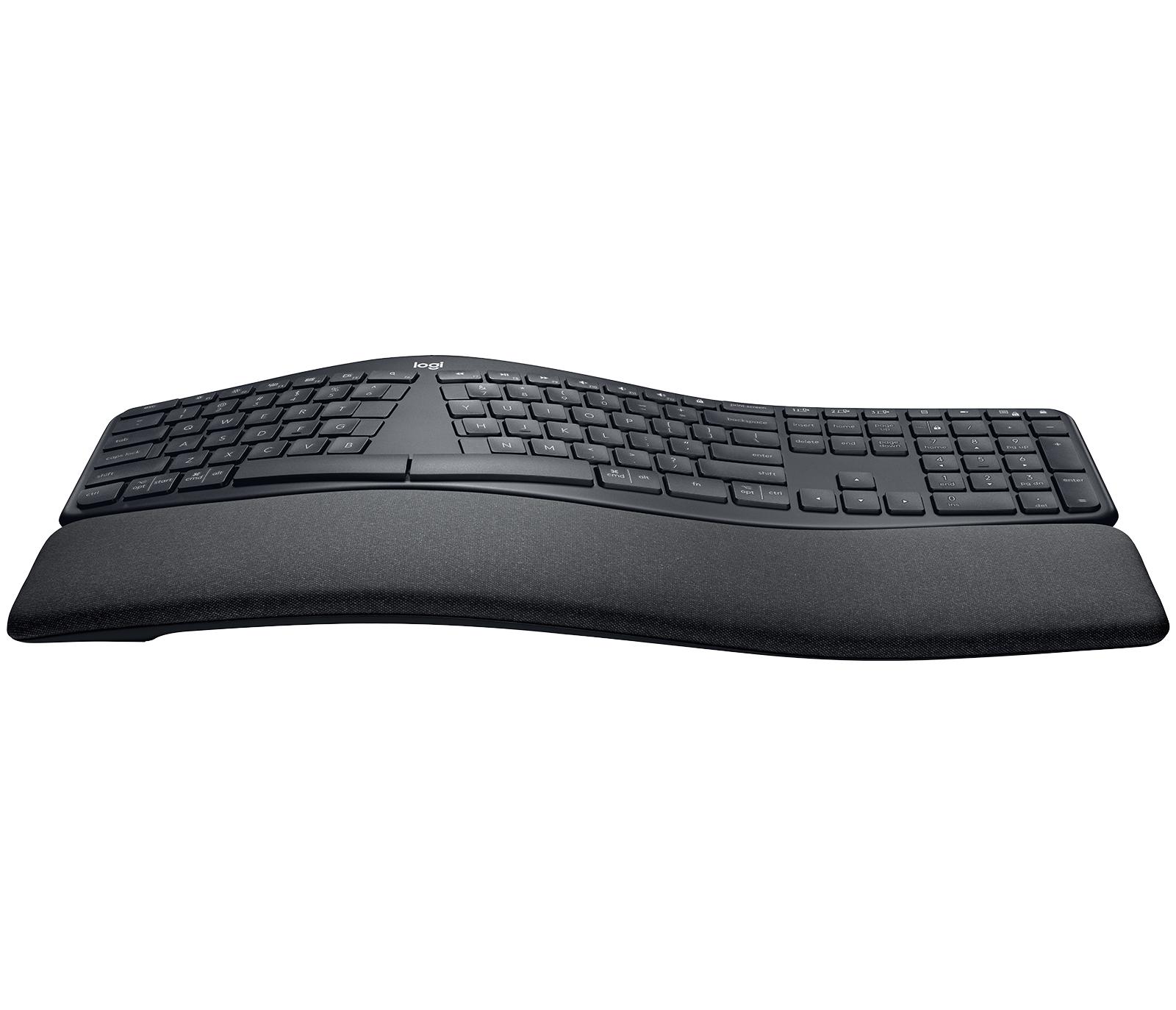 Logitech Ergo K860 tastiera RF senza fili + Bluetooth Svizzere Grafite