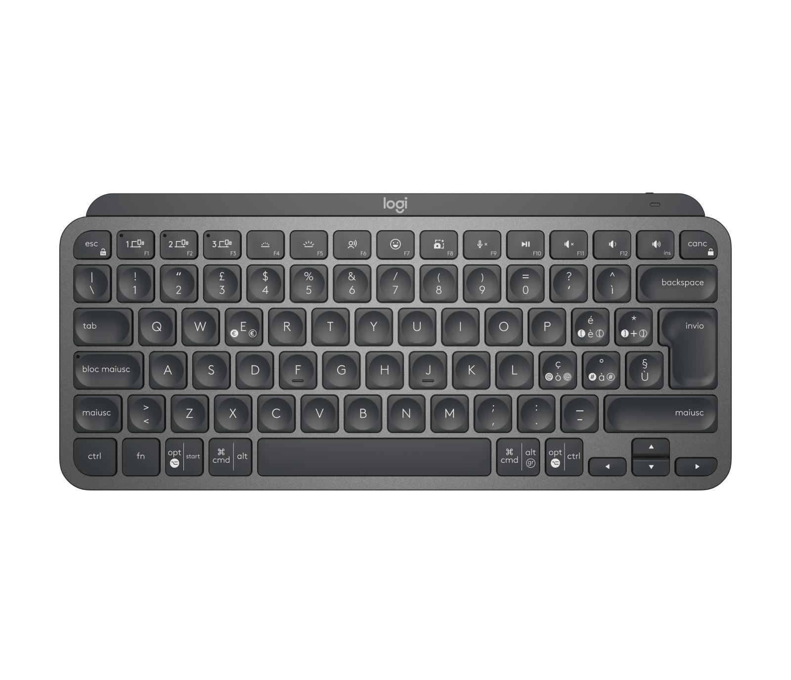 Logitech MX Keys Mini for Business tastiera RF senza fili + Bluetooth QWERTY Italiano Grafite