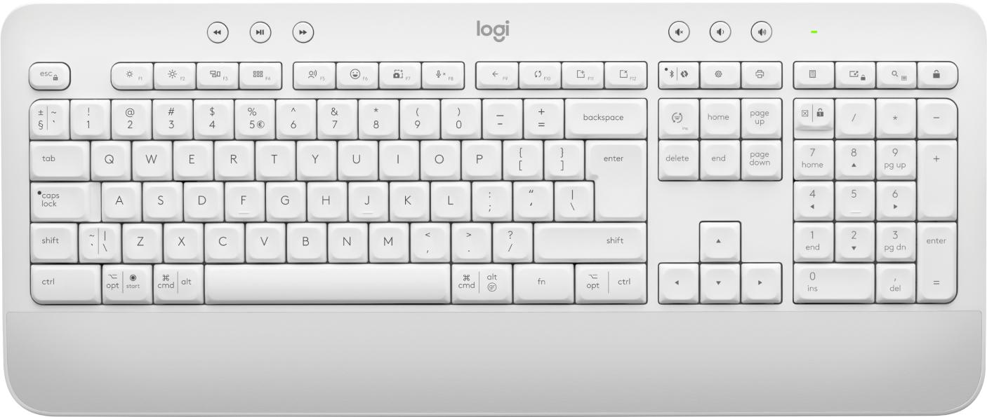 Logitech Signature K650 tastiera Bluetooth QWERTZ Ceco Bianco