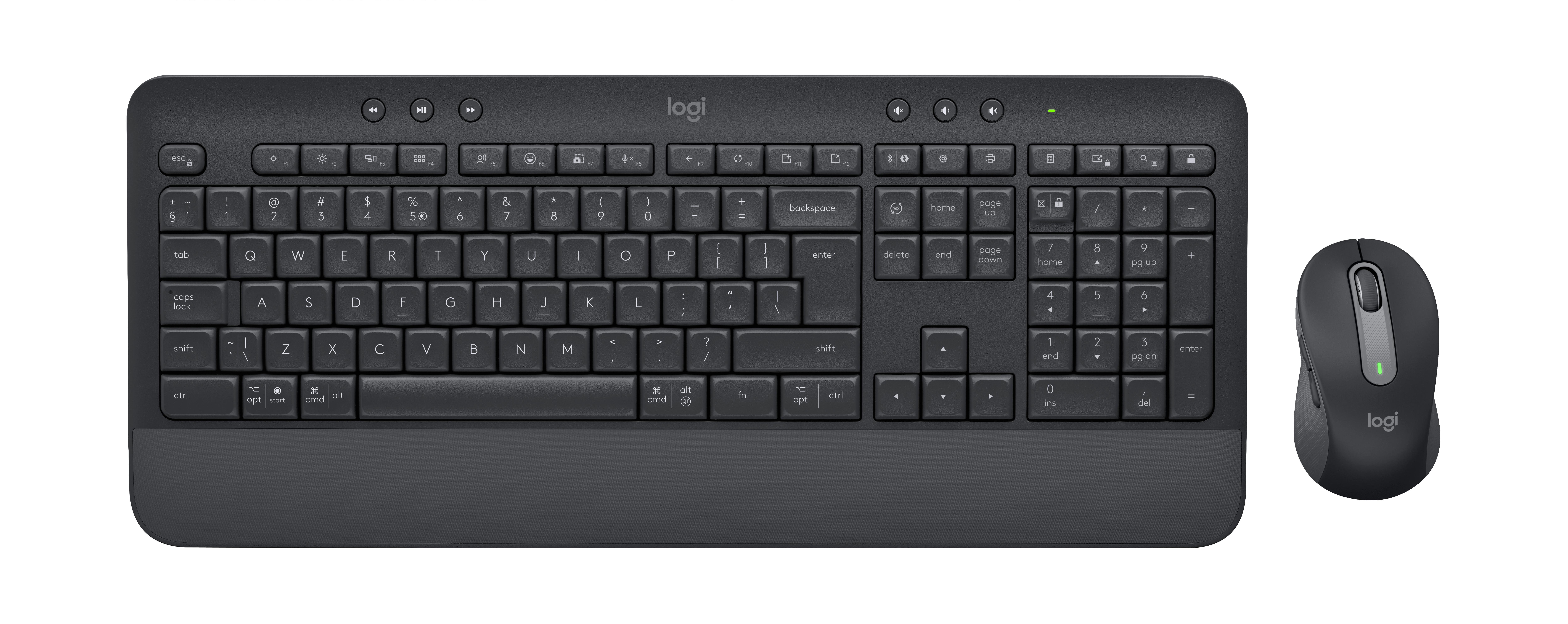 Logitech Signature MK650 Combo For Business tastiera Mouse incluso Bluetooth QWERTZ Ungherese Grafite