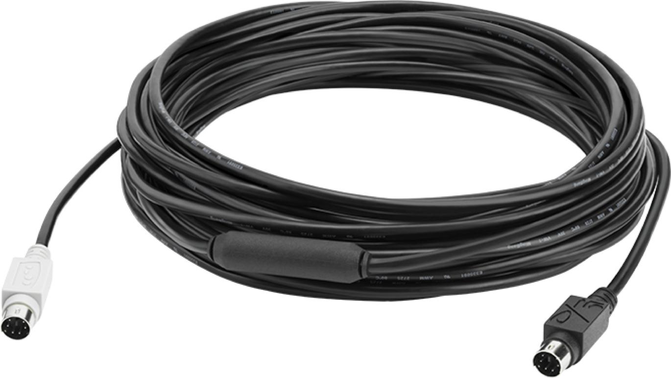 Logitech 939-001487 cavo PS/2 10 m 6-p Mini-DIN Nero (Logitech Webcam GROUP Expension Cable 10m)