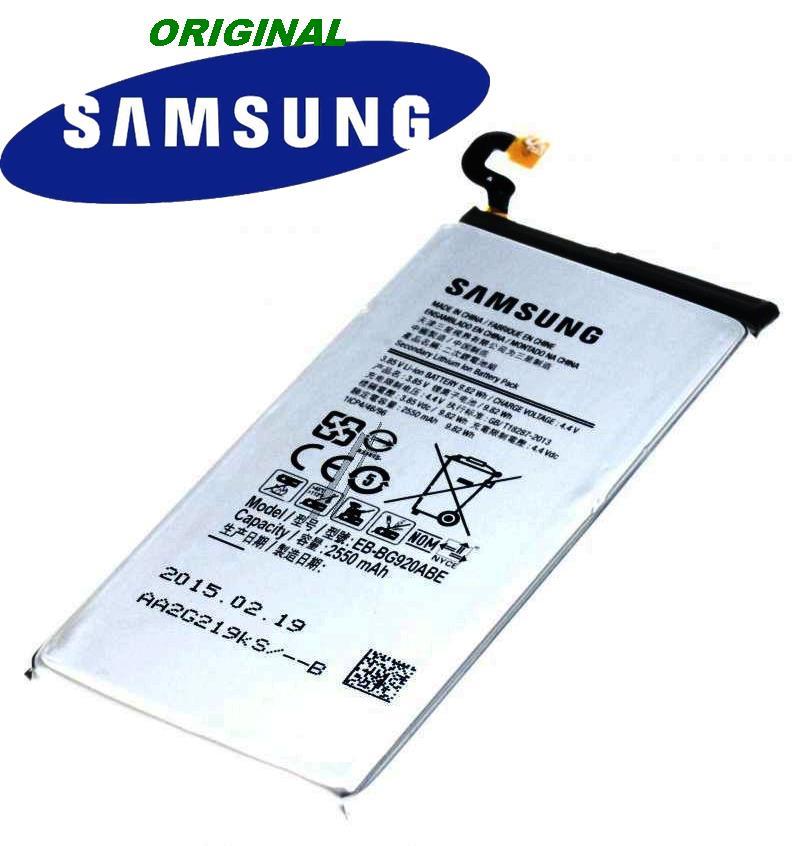 Batteria per Samsung Galaxy S6 Originale EB-BG920ABE 2550MAH - Foto 1 di 1