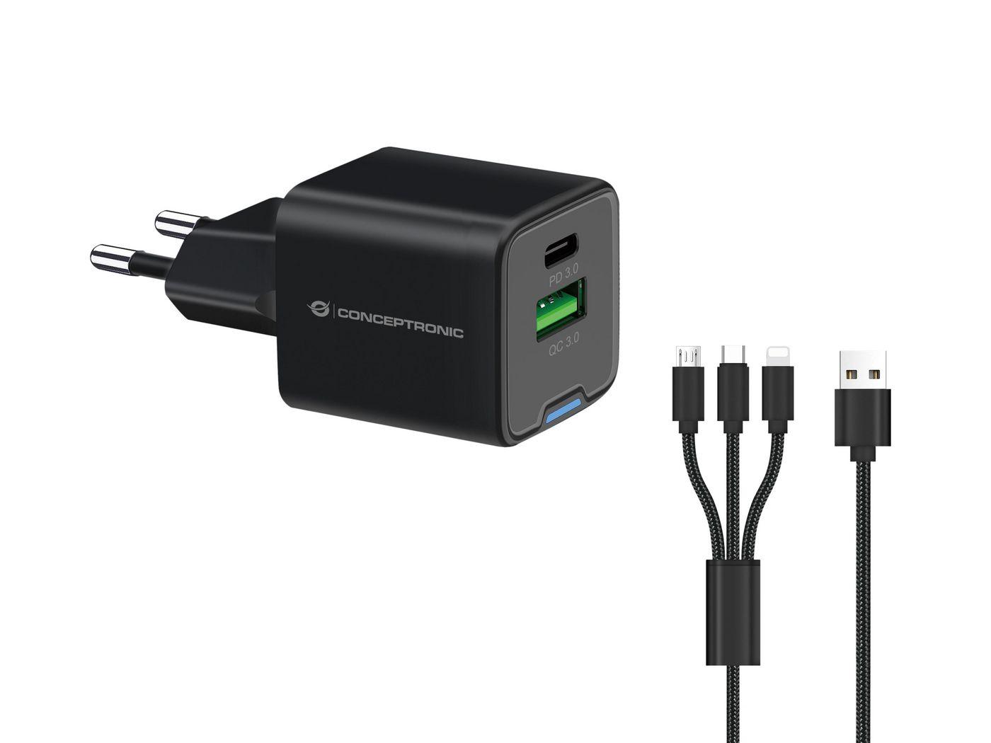 Caricabatterie USB Pd Gan da 33 W a 2 porte