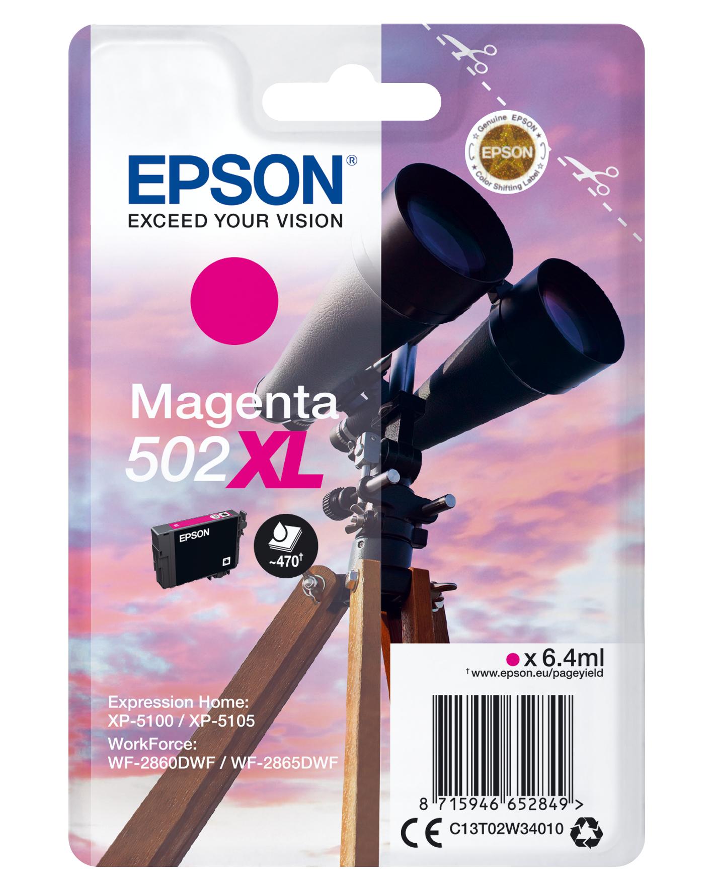 Inchiostro EPSON magenta 6,4 ml XP5100/5105, WF2860/2865, etichetta RFAM