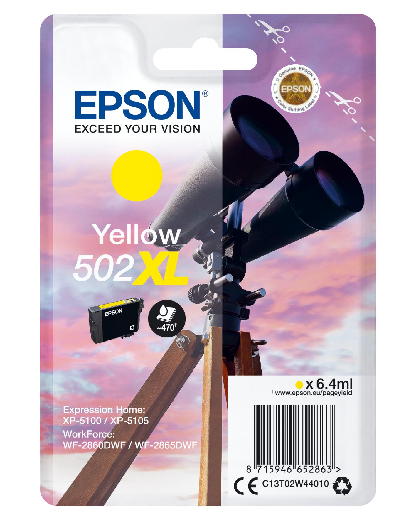 Inchiostro EPSON giallo 6,4 ml XP5100/5105, WF2860/2865, etichetta RFAM