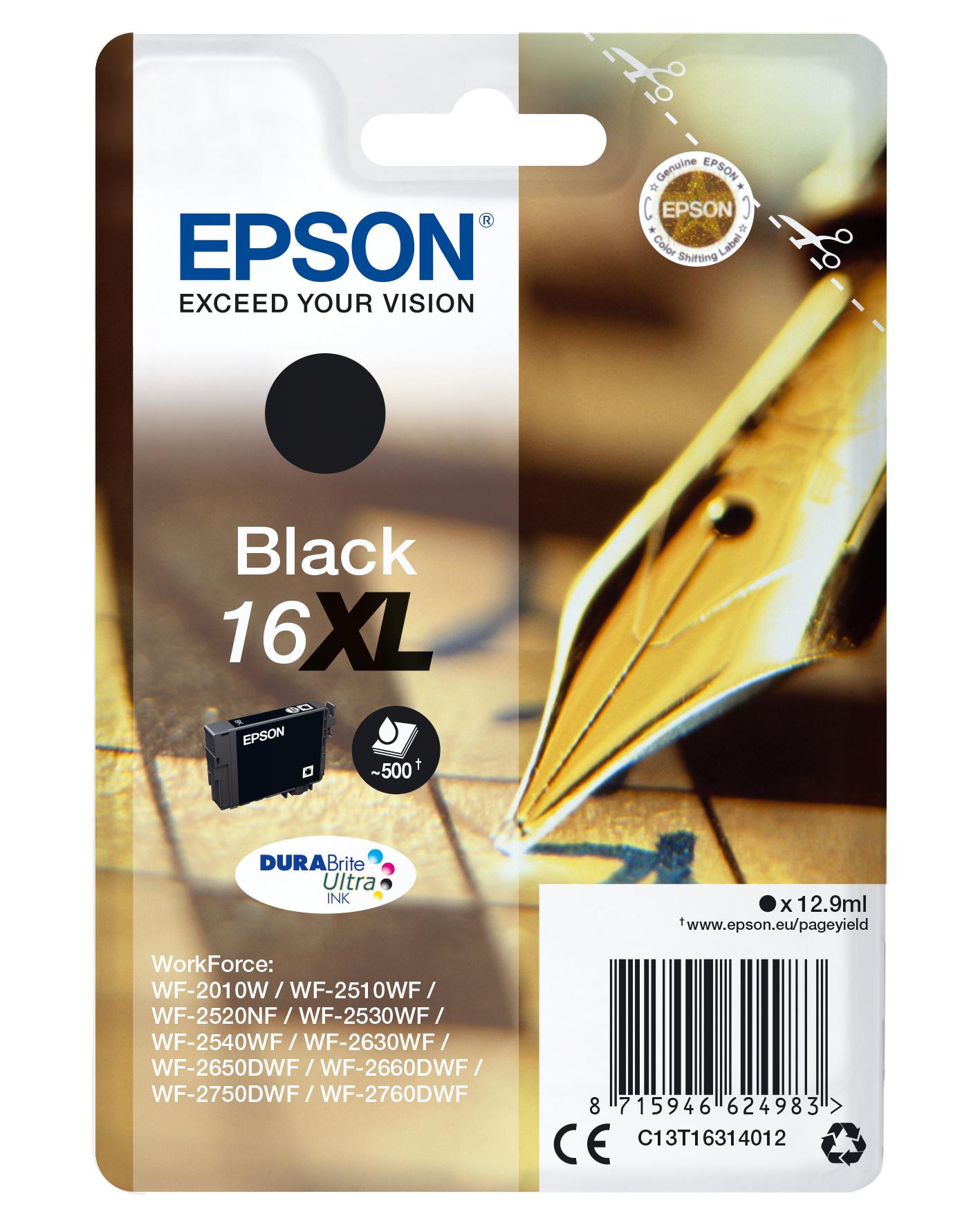 Epson Cartuccia Giallo (INK CARTR DURABRITE ULTRA - BLACK 16XL)