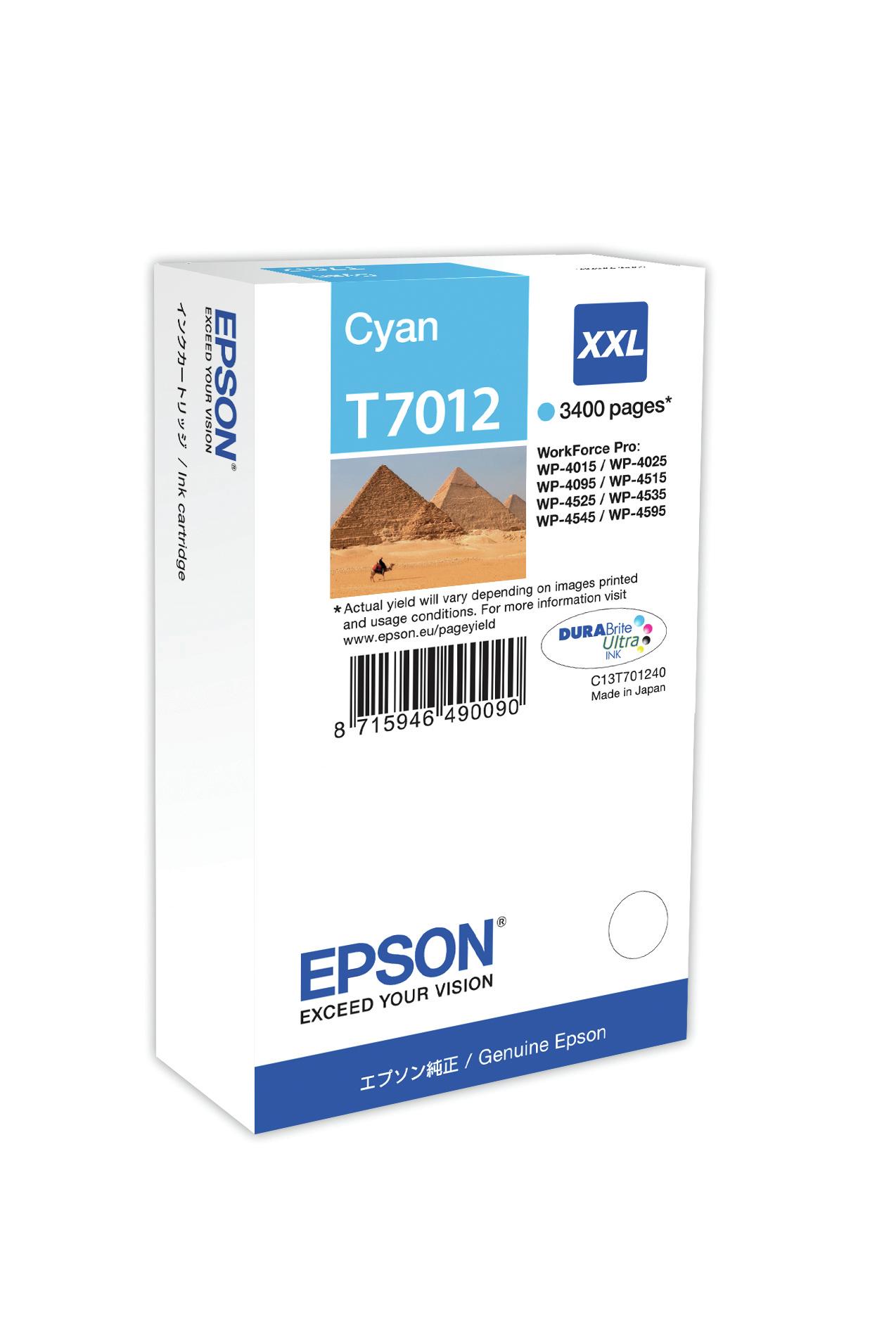 Epson Tanica Ciano (WP4000/4500 SERIES INK CART XXL CYAN)