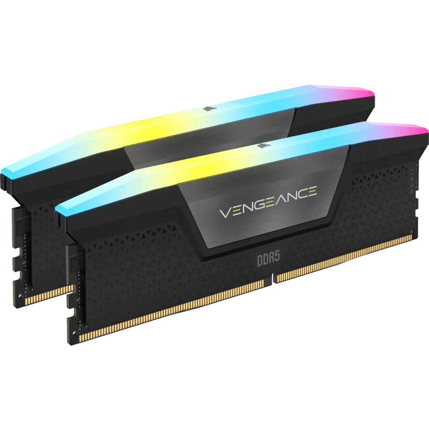 DIMM - 32 GO (KIT DE 2 X 16 GO) - DDR5 6200 MHZ C36 - XMP 3.0 - RGB - NOIR