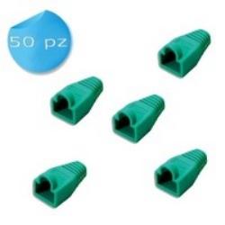 HOT DUCK COPRIPLUG DI RETE RJ45 CONF. 50 PEZZI COLORE VERDE CV-LAN-029GR