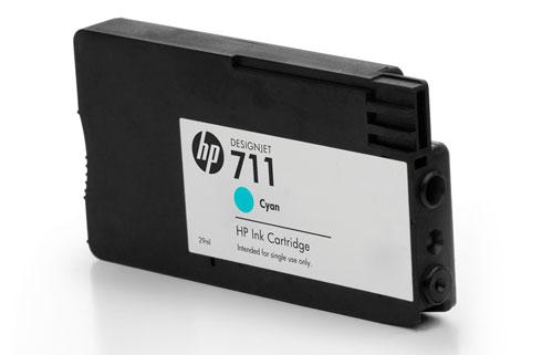 HP Confezione da 3 di cartucce inchiostro ciano DesignJet 711, 29 ml