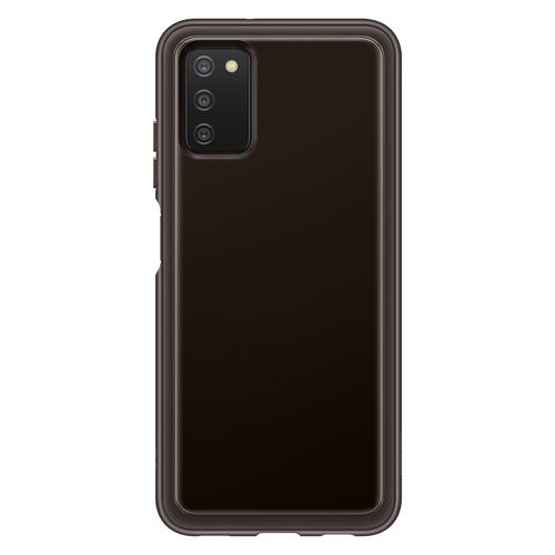 Samsung Soft Clear Cover Custodia morbida per Galaxy A03s, Nera