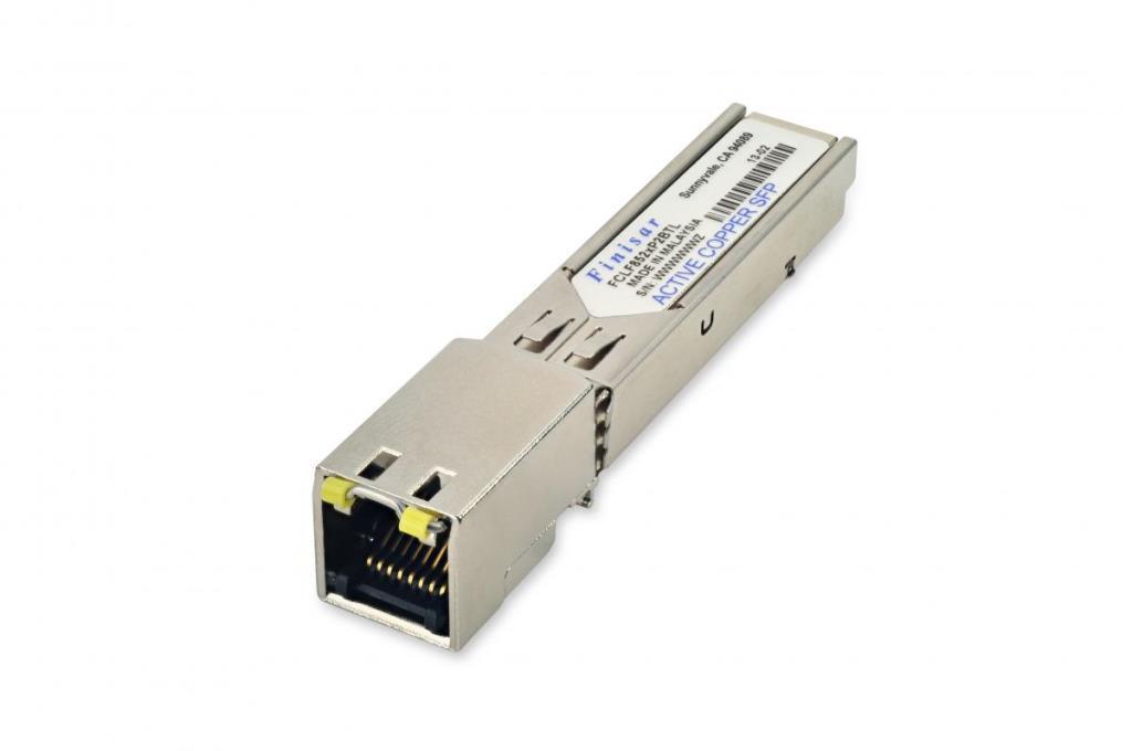 Finisar1GbE 1000BASE-T Copper SFP Transceiver3.3V -40C to 85C RJ-45 100m