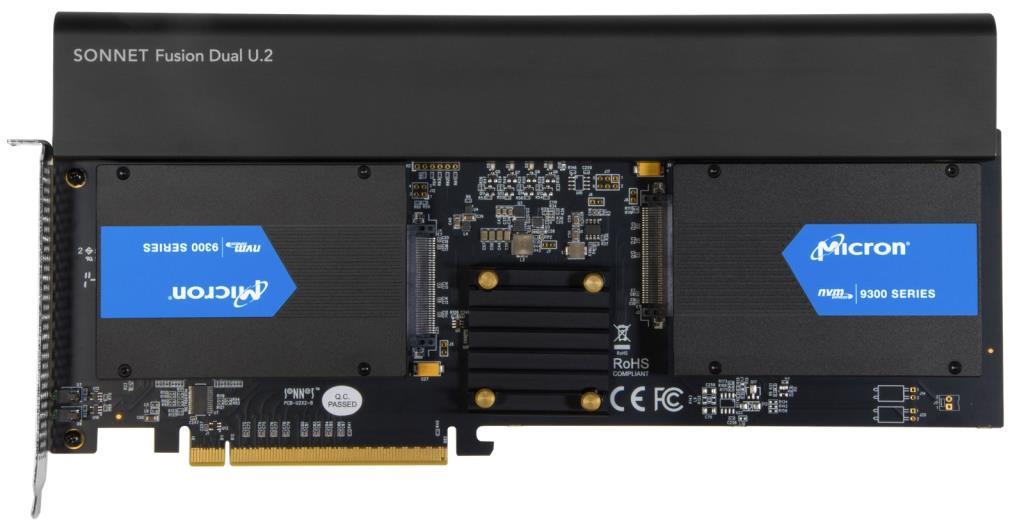 Sonnet Scheda PCIe Fusion Dual U.2 SSD - SSD non inclus - Mac Pro