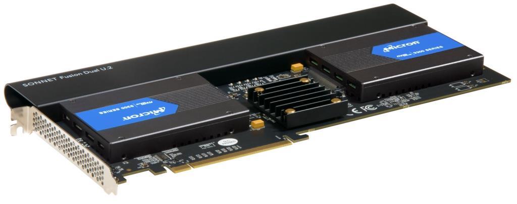 Sonnet Scheda PCIe Fusion Dual U.2 SSD - SSD non inclus - Mac Pro