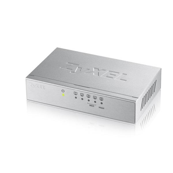 Zyxel GS-105B v3 Non gestito L2+ Gigabit Ethernet [10/100/1000] Argento (ZYXEL GS105B V3 5 PORT GIGABIT - DESKTOP SWITCH)