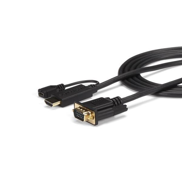 StarTech.com Cavo Convertitore attivo HDMI a VGA - Adattatore HDMI a VGA M/M - 1920x1200 / 1080p da 91cm (1M HDMI TO VGA CABLE