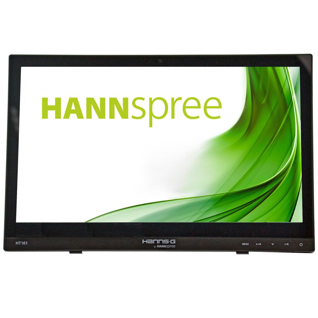 Hannspree HT161HNB Monitor PC 396 cm 15.6 1366 x 768 Pixel HD LED Touch screen Da tavolo Nero (15.6 10PTTOUCH HDMI ERG HARDGLAS