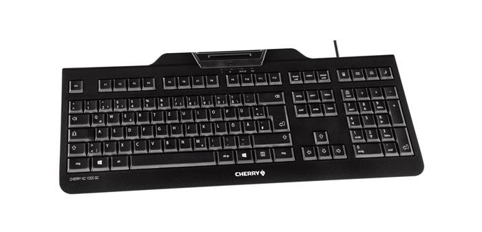 CHERRY KC 1000 SC tastiera Ufficio USB Nordic Nero