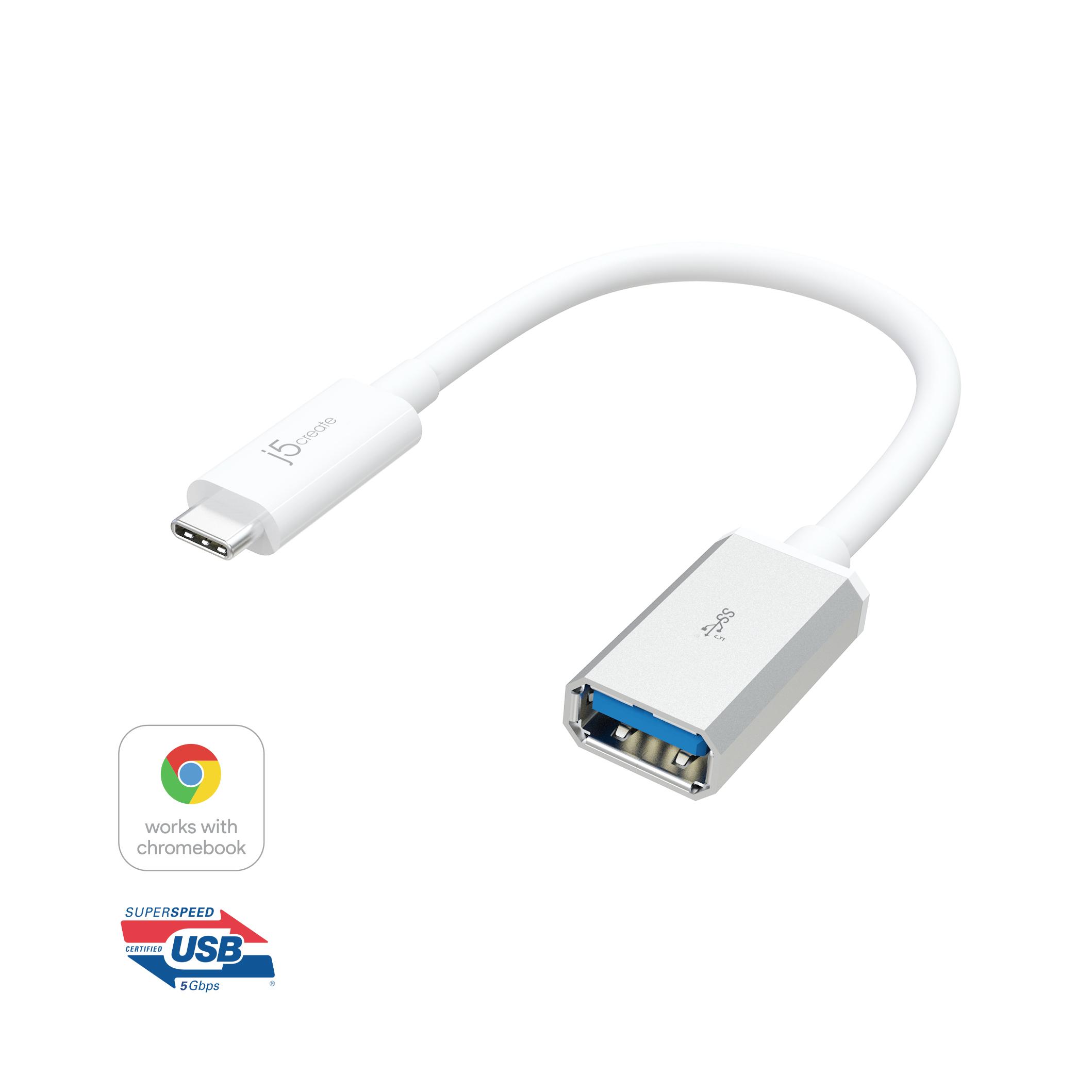 j5create JUCX05-N Adattatore da USB-C 3.1 a USB tipo A (USB-C 3.1 TO TYPE-A ADAPTER - )